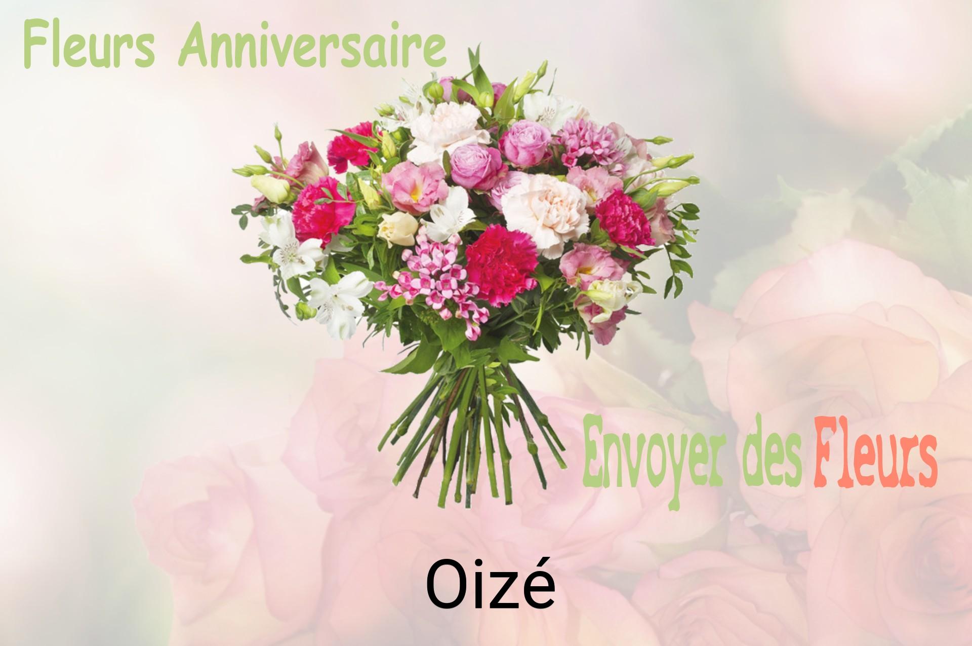 Bouquet de fleurs d’anniversaire livré à Oizé