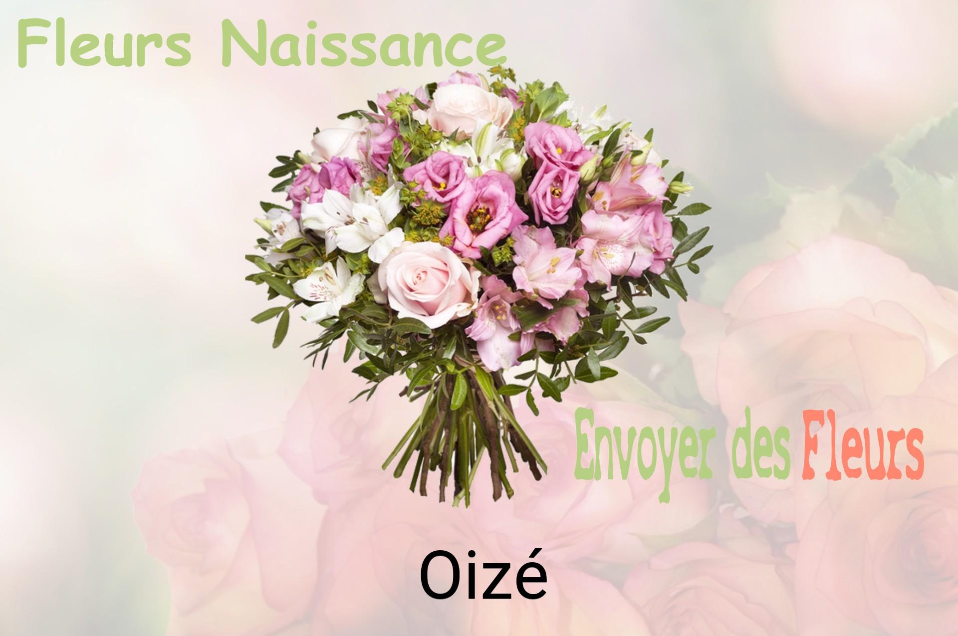 Bouquet de fleurs de naissance livré à Oizé